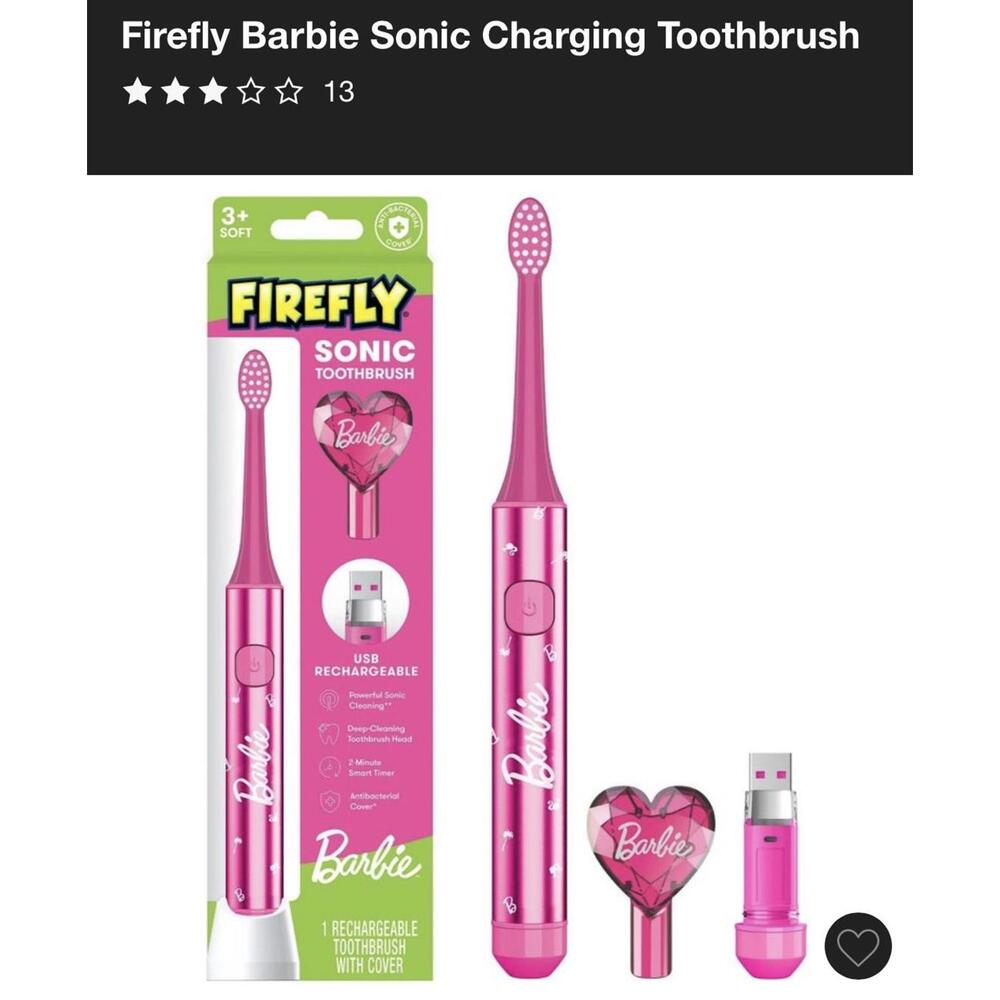 Firefly Barbie Sonic Charging Toothbrush